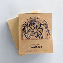 Load image into Gallery viewer, Coaster Set - Blue Paisley
