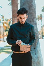 Load image into Gallery viewer, Bi-fold Cork Fabric Wallet - Natural