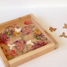 Load image into Gallery viewer, Cork Fabric Puzzle & Wood Serving Tray - Spring