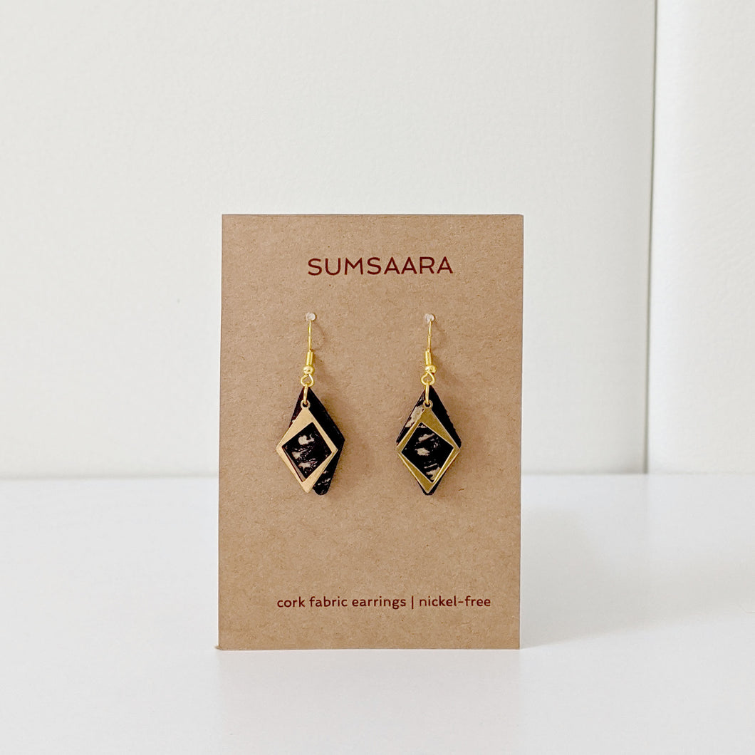 Abstract Diamond Earrings - Docia