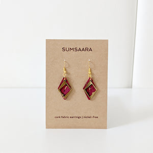 Abstract Diamond Earrings - Docia