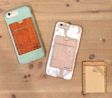 Load image into Gallery viewer, Pocket Wallet Blue Paisley
