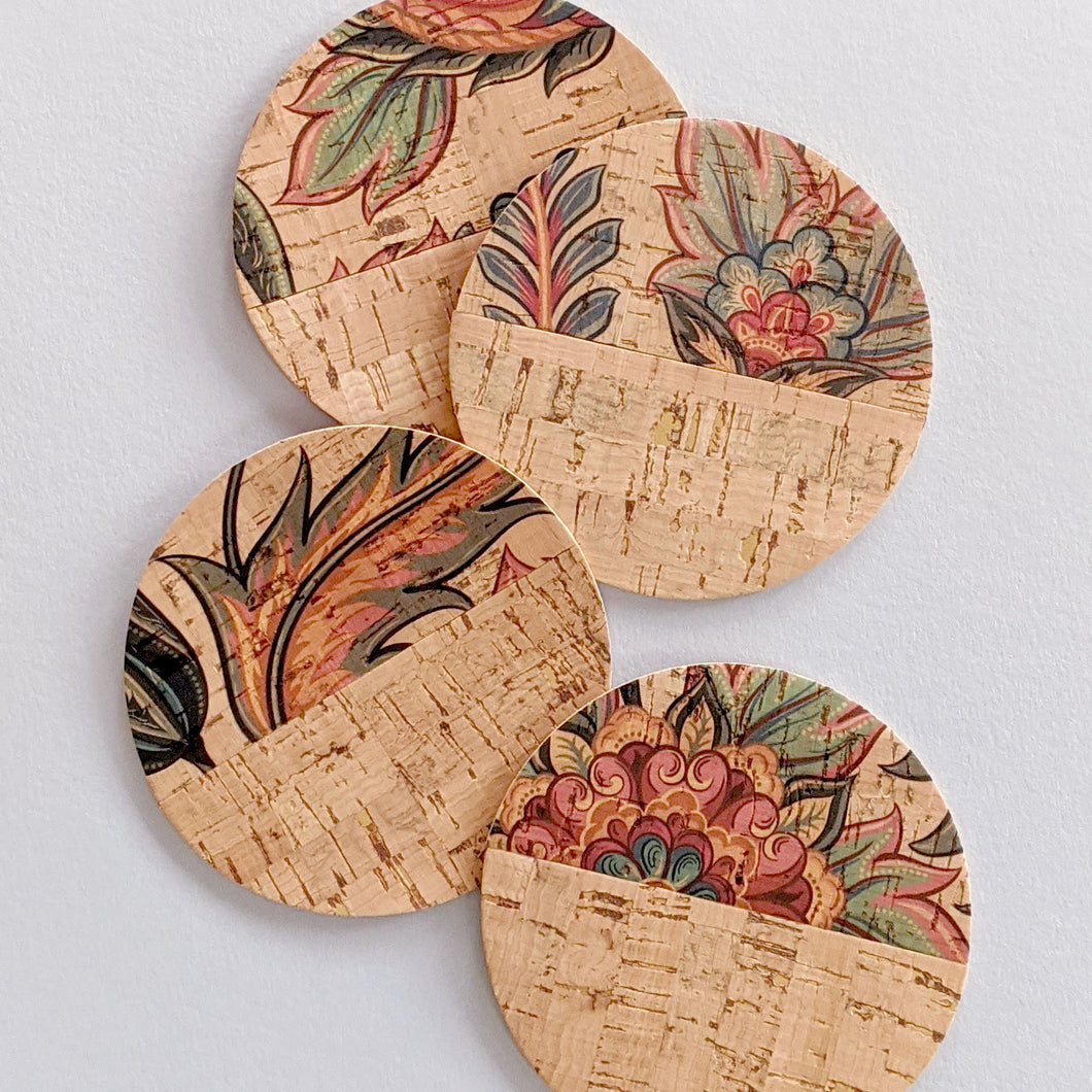 Coaster Marker Set - Tropical Floral