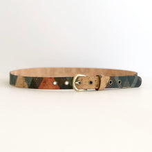 Load image into Gallery viewer, Vegan Reversible Belt in Mod Hex and Natural
