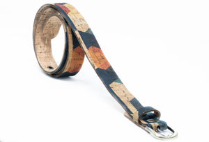 Handmade Reversible Belt in Mod Hex and Natural