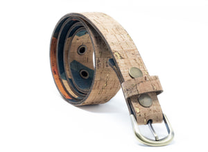 Belt - Reversible Mod Hex and Natural (with Gold)(1"Wide)