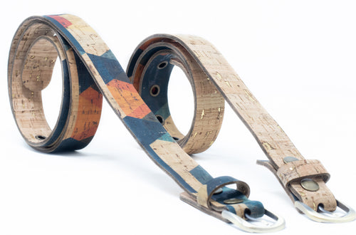 Reversible Belt in Mod Hex and Natural