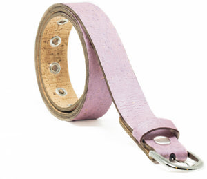 Handmade Reversible Belt in Rose Gold & Natural