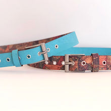 Load image into Gallery viewer, Belt - Reversible Wide (1.25&quot; Wide) - Turquoise &amp; Mosaic
