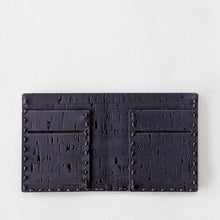 Load image into Gallery viewer, Bi-fold Cork Fabric Wallet - Black
