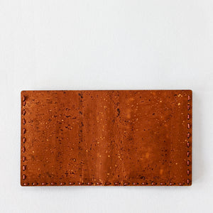 Bi-fold Cork Fabric Wallet - Cinnamon