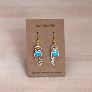 Abstract Face Earrings