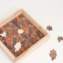 Load image into Gallery viewer, Cork Fabric Puzzle &amp; Wood Serving Tray - Mosaic
